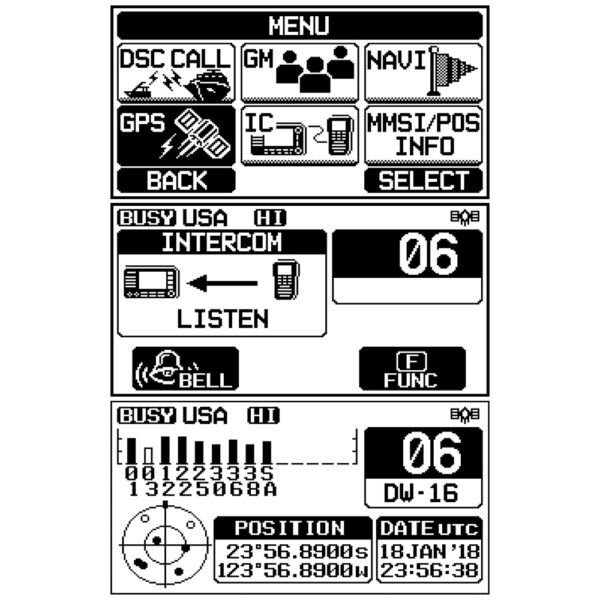 Standard Horizon GX1800G Fixed Mount VHF w-GPS - White - Image 3