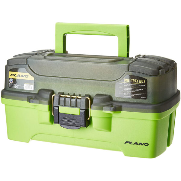 Plano 1-Tray Tackle Box w-Dual Top Access - Smoke & Bright Green - Image 2