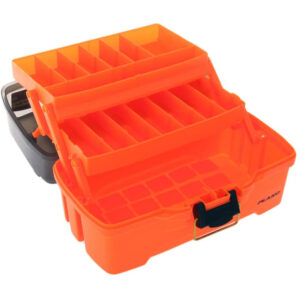 Plano 2-Tray Tackle Box w-Dual Top Access – Smoke & Bright Orange