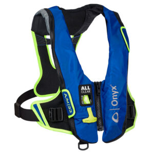 Onyx Impulse A-M-33 All Clear Auto-Manual Inflatable Life Jacket – Blue