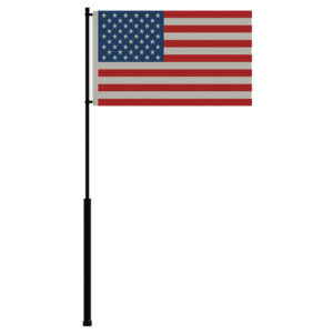 Mate Series Flag Pole – 36″ w-USA Flag