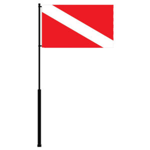 Mate Series Flag Pole – 36″ w-Dive Flag