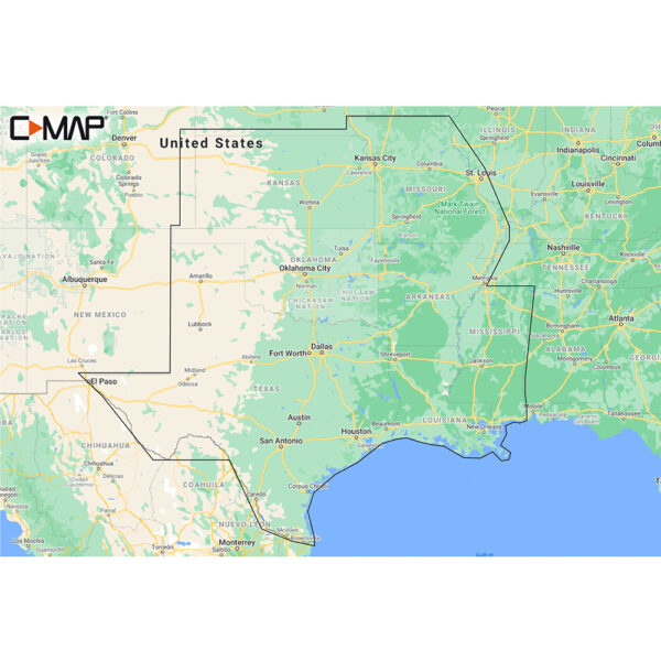 C-MAP M-NA-Y215-MS US Lakes South Central REVEAL Inland Chart