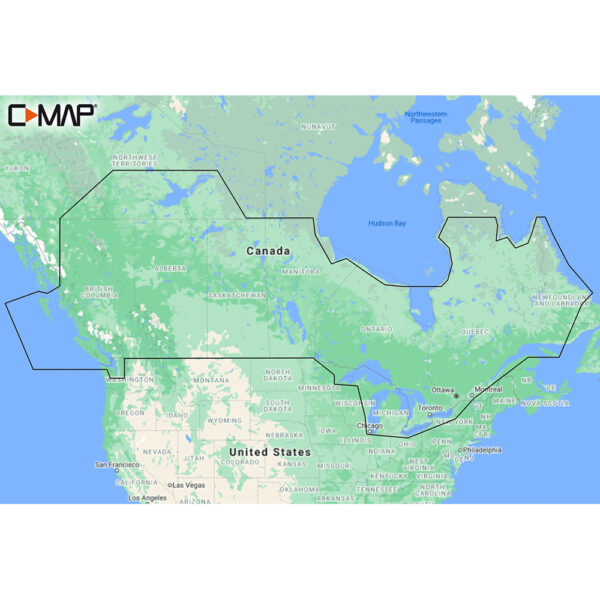 C-MAP M-NA-Y216-MS Canada Lakes REVEAL Inland Chart