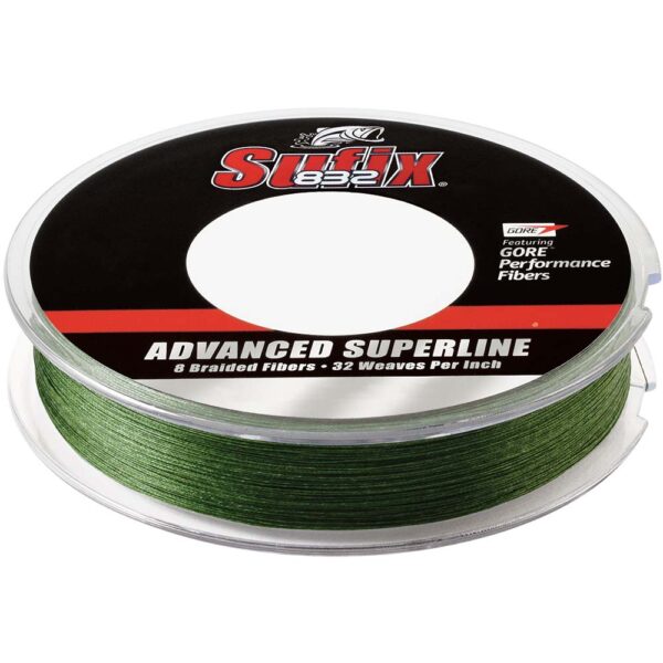 Sufix 832 Advanced Superline Braid - 30lb - Low-Vis Green - 300 yds