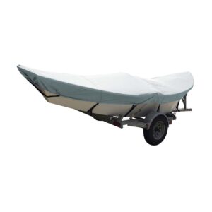 Carver Poly-Flex II Styled-to-Fit Boat Cover f-16′ Drift Boats – Grey