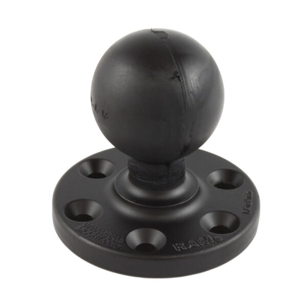 RAM Mount RAM Large Round Plate w-6-Hole Pattern & Ball