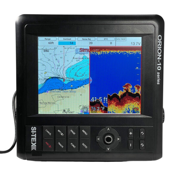 SI-TEX 10" Chartplotter-Sounder Combo w-Internal GPS & C-MAP 4D Card - Image 2