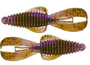 Strike King Rage Bug 4in 7pk Green Pumpkin Purple Swirl