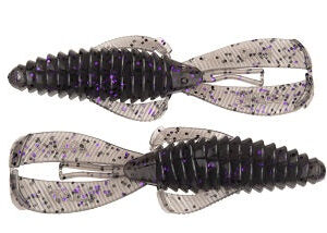 Strike King Rage Bug 4in 7pk Smoke Purple Black Flake