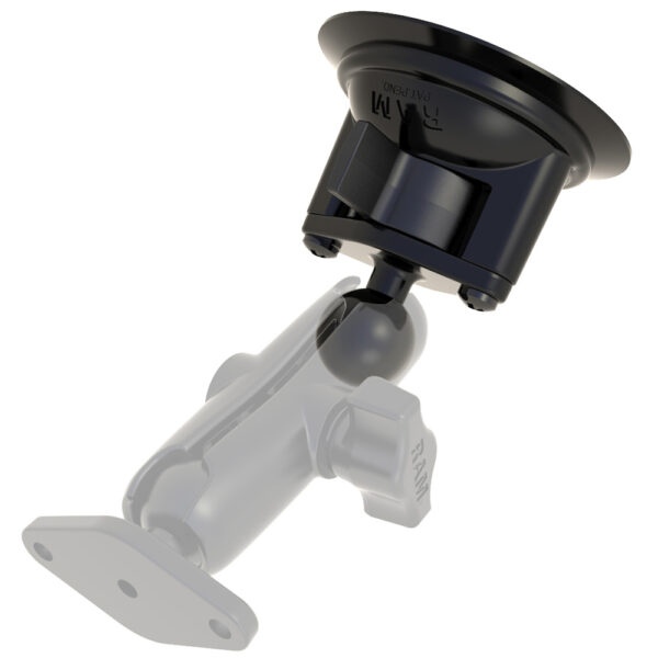 RAM Mount 3.25" Diameter Suction Cup Twist Lock Mount w-1" Ball - Image 2