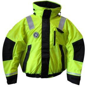 First Watch AB-1100 Flotation Bomber Jacket – Hi-Vis Yellow-Black – XXL