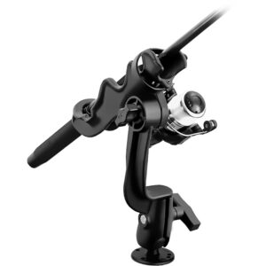 RAM Mount RAM-ROD 2000 Fishing Rod Holder w-RAM-ROD Revolution Ratchet-Socket System & Round Flat Surface Base