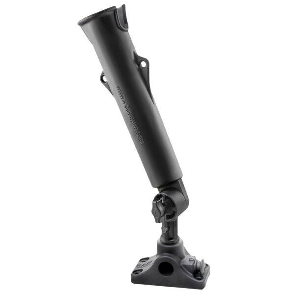 RAM Tough-Tube Fishing Rod Holder w-3" Length Spline Post, Combination Bulkhead-Flat Surface Base & Plunger