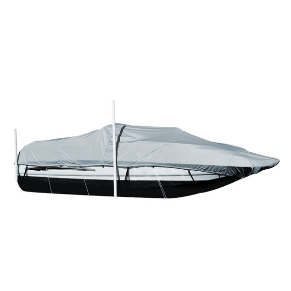 Carver Performance Poly-Guard Styled-to-Fit Boat Cover f-20.5' Sterndrive Deck Boats w-Walk-Thru Windshield - Grey