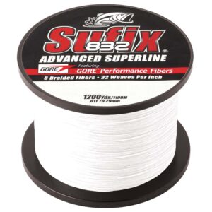 Sufix 832 Advanced Superline Braid – 30lb – Ghost – 1200 yds