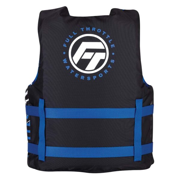 Full Throttle Youth Nylon Life Jacket - Blue-Black - Image 2