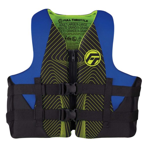 Full Throttle Adult Rapid-Dry Life Jacket - S-M - Blue-Black