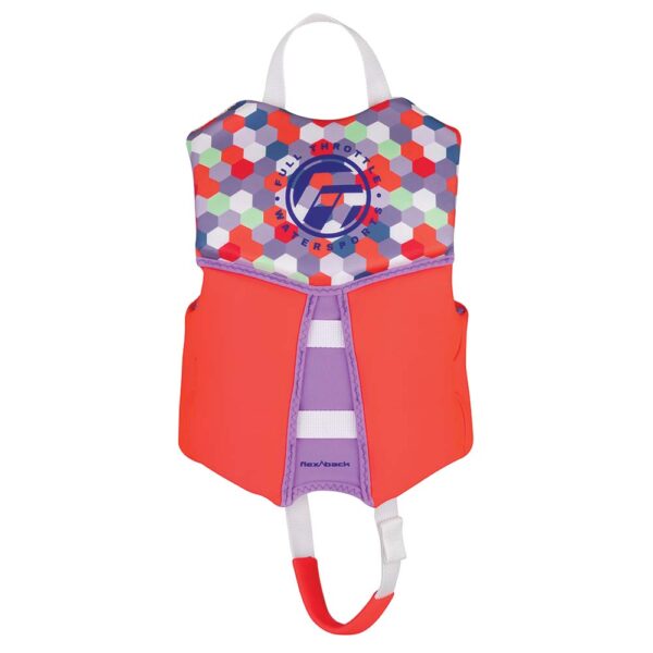 Full Throttle Child Rapid-Dry Flex-Back Life Jacket - Pink - Image 2