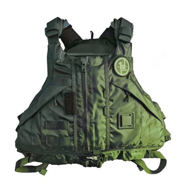 First Watch AV-1000 Kayak Style Duty PFD - Green - M-L