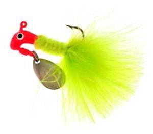 Blakemore Road Runner Maribou 1-16ozRed-Chartreuse 2pk