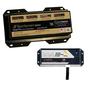 Dual Pro SS4 Auto 4 Bank Battery Charger w-2 Bank B.O.S.