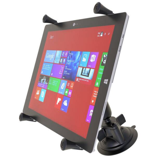 RAM Mount Twist-Lock Suction Cup Mount w-Universal X-Grip Cradle for 12" Large Tablets - Image 3