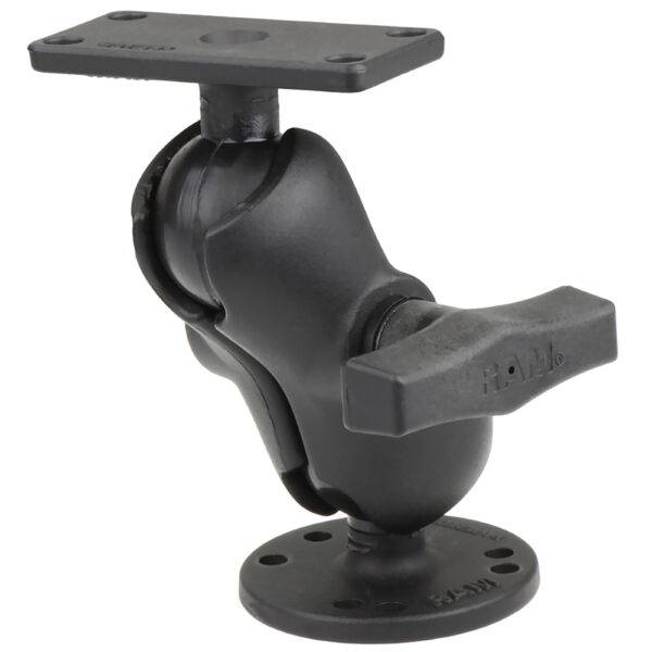 RAM Mount 1.5" Ball Mount w-2.5" Round Base, Short Arm & 1.5" x 3" Plate f-Humminbird Helix 5 Only