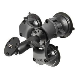 RAM Mount Twist-Lock Triple Suction Mount w-1-4″-20 Stud