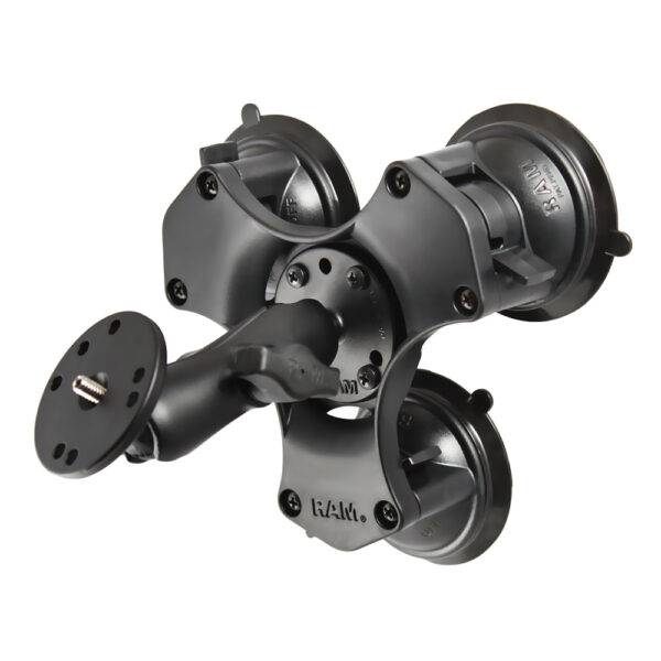 RAM Mount Twist-Lock Triple Suction Mount w-1-4"-20 Stud