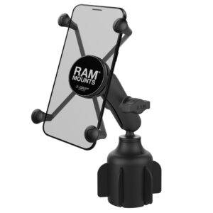 RAM Mount RAM X-Grip Large Phone Mount w-RAM Stubby Cup Holder Base