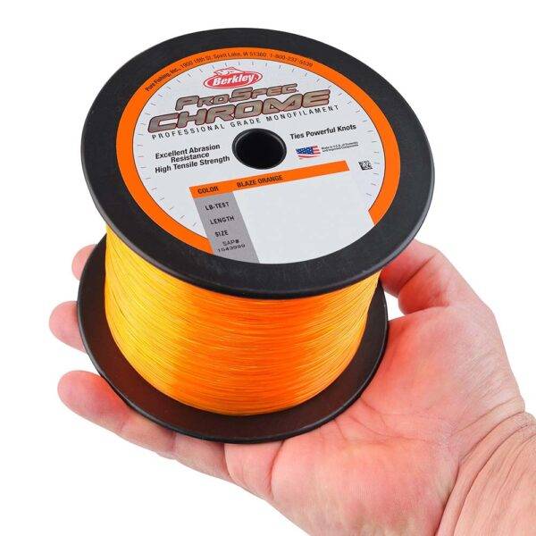 Berkley ProSpec Chrome Blaze Orange Monofilament - 40 lb - 1000 yds - PSC1B40-80 - Image 3