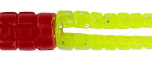 Leland Crappie Magnet 1.5in 15ct Red-Chartreuse Flash