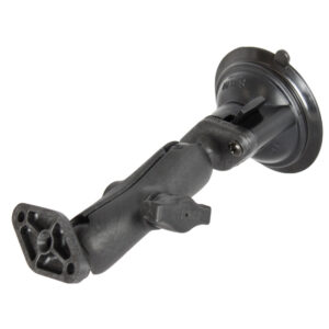 RAM Mount Composite Twist Lock Suction Cup w-Double Socket Arm & Double Base Adapter