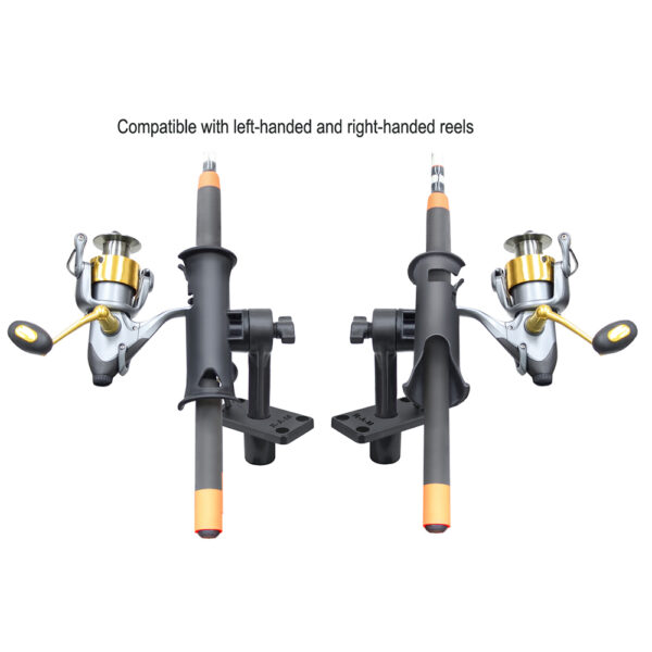 RAM Mount RAM Tube Jr. Rod Holder w-Short 4" Length Post Spline & Flush Mounting Base - Image 4