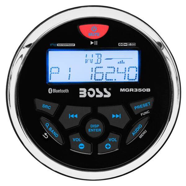 Boss Audio MGR350B Marine Stereo w-AM-FM-BT-USB