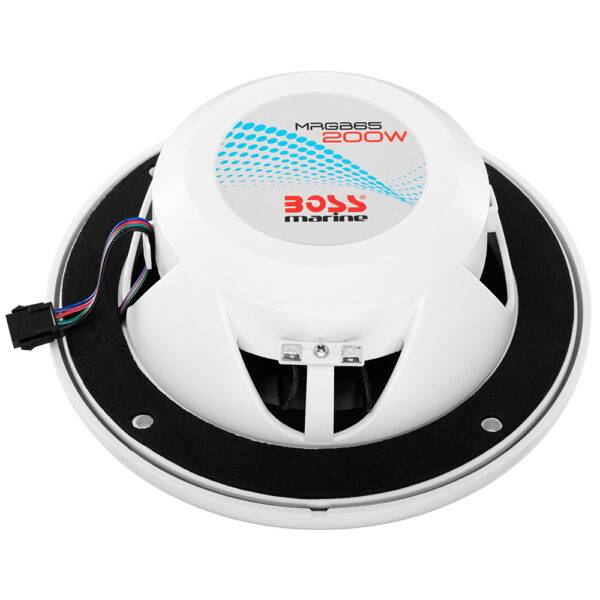 Boss Audio 6.5" MRGB65 Speakers w-RGB Lighting - White - 200W - Image 2