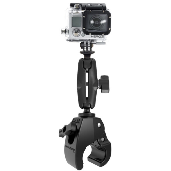 RAM Mount Medium Tough-Claw Mount w-Custom GoPro Hero Adapter