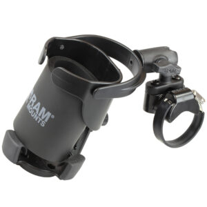 RAM Mount Level Cup XL Low Profile Mount w-Large Strap Clamp Base