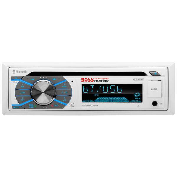 Boss Audio MR508UABW Marine Stereo w-AM-FM-CD-BT-USB