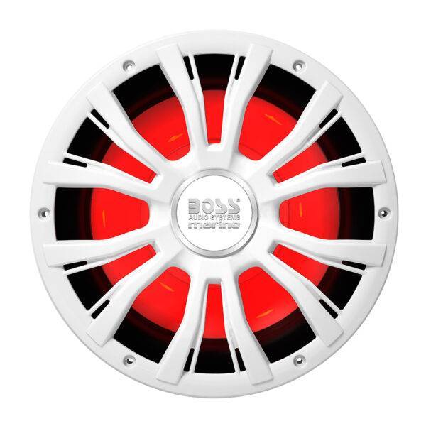 Boss Audio 10" MRG10W Subwoofer w-RGB Lighting - White - 800W