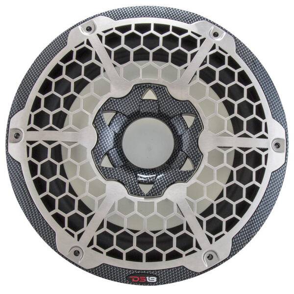 DS18 HYDRO 10" Subwoofer w-RGB Lights - 600W - Carbon Fiber - Image 3