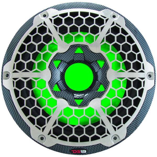 DS18 HYDRO 10" Subwoofer w-RGB Lights - 600W - Carbon Fiber - Image 4