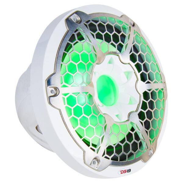 DS18 HYDRO 12" Subwoofer w-RGB Lights - 700W - White - Image 5