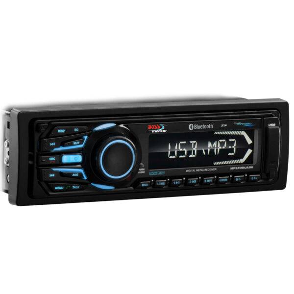 Boss Audio MR1308UABK Bluetooth - Fully Marinized MP3-Compatible Digital Media Receiver w-USB & SD Memory Card Ports & Aux Input - Image 3