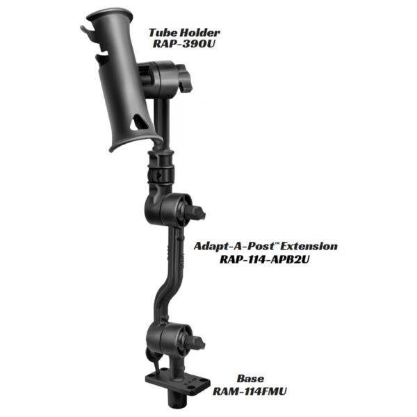 RAM Mount Adjustable Adapt-a-Post 13.5" Extension Arm - Image 2